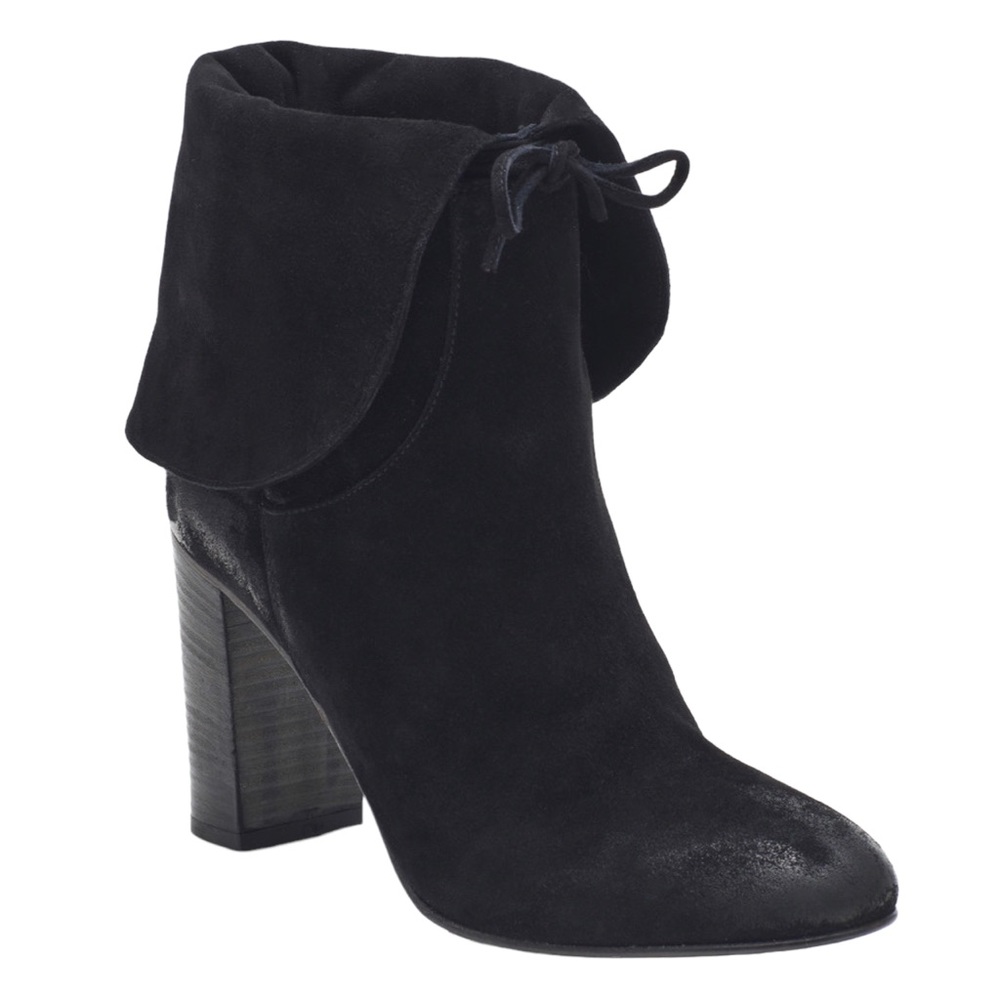 Free People Mila Foldover Boot, Black, Size 39/US Size 9
